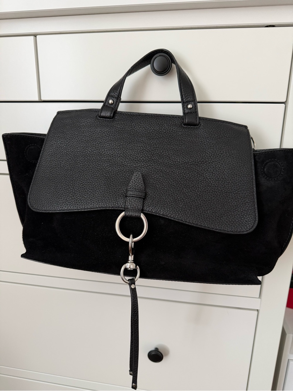 Rebecca Minkoff Black Leather Satchel / Shoulder Bag
